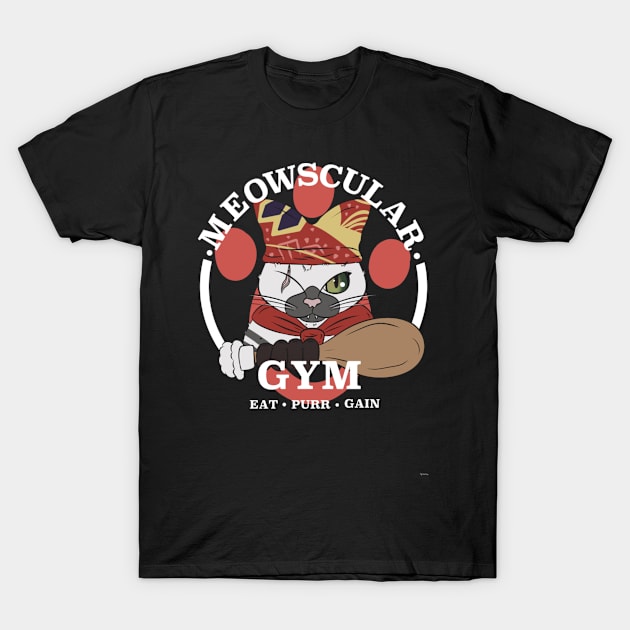 Meowscular Gym 74 T-Shirt by congnhan629035